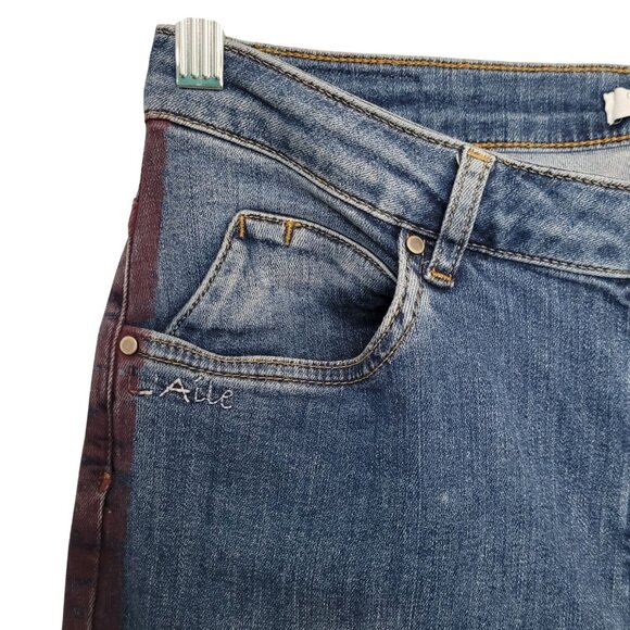 Coster Copenhagen L'Aile Slim Fit Denim Jeans Womens Size 27 Side Panel Detail - Picture 5 of 11